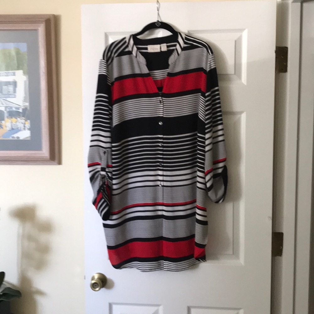 Chico’s multi colored tunic size 3